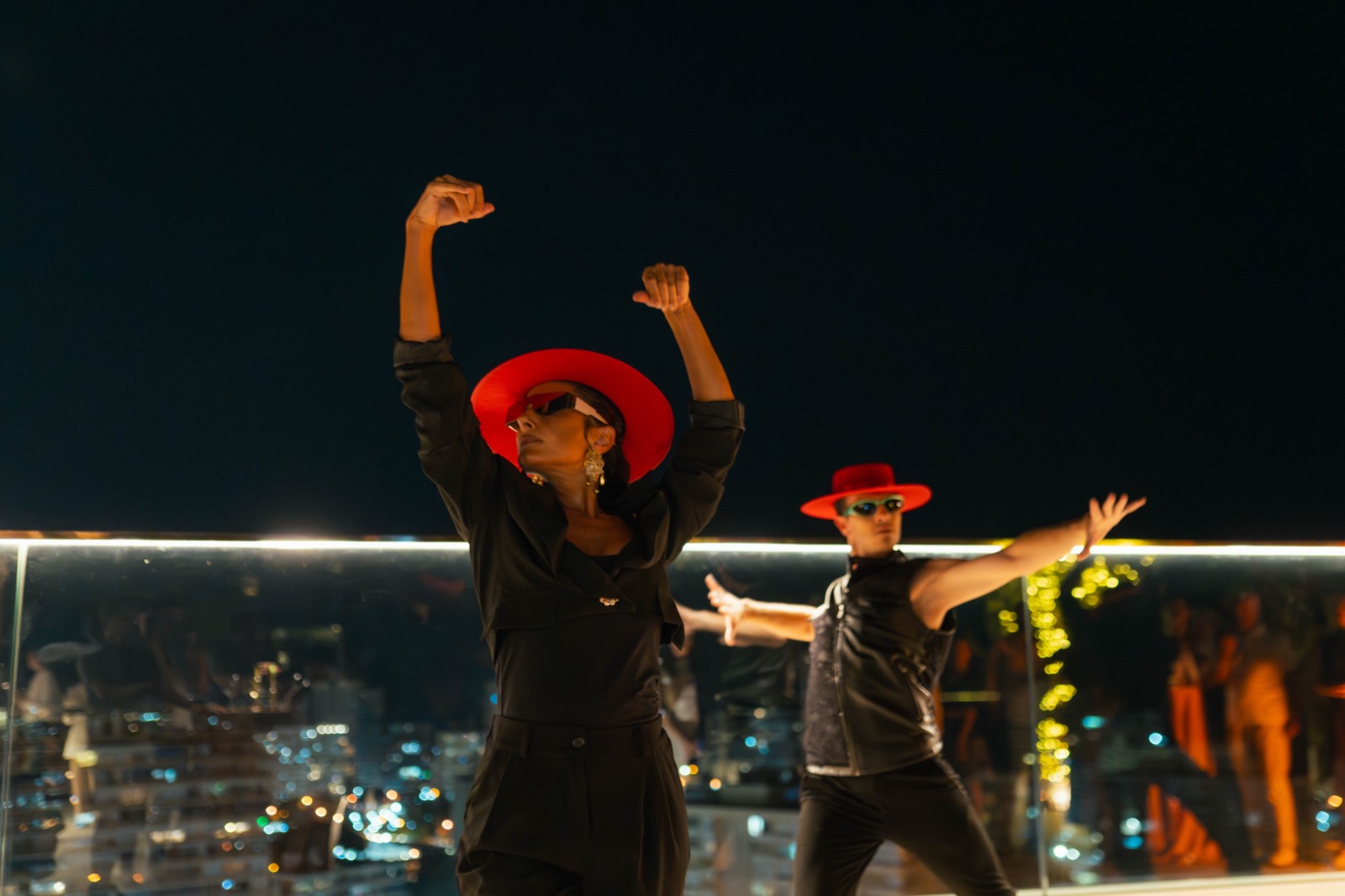 Cuadro flamenco de Nevents actuando en un evento en Madrid